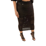 Gonna donna  midi in crochet