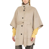Cappotto donna in lana con cintura