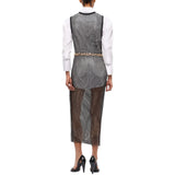 Abito donna midi effetto rete con strass