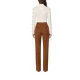 Pantaloni donna in gabardina