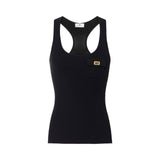 Canotta donna  a micro costine con taschino