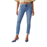 Jeans donna skinny con ricami gioiello