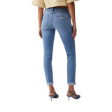 Jeans donna skinny con ricami gioiello