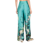 Pantaloni donna in twill stampato