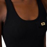 Canotta donna  a micro costine con taschino