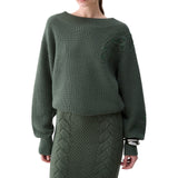 Maglia donna in lana con ricamo