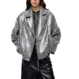 Caban donna con paillettes