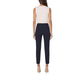 Pantaloni donna in doppio crêpe stretch