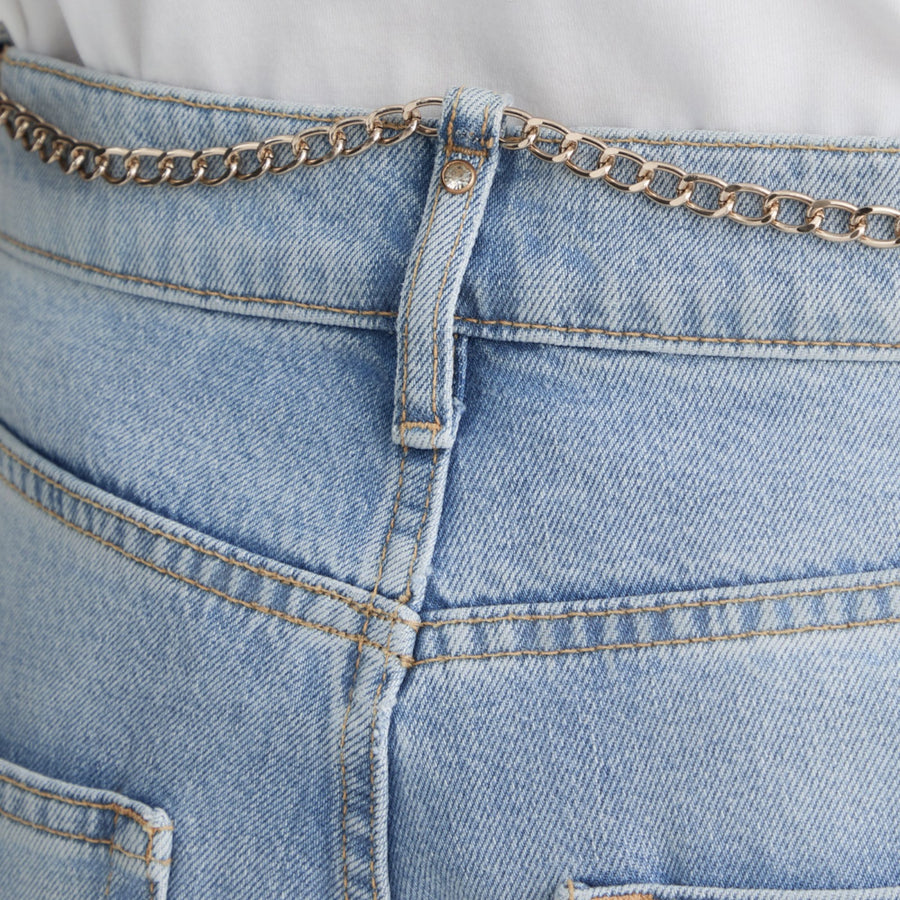 Jeans donna straight a vita alta
