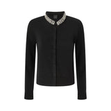 Cardigan donna con collo gioiello