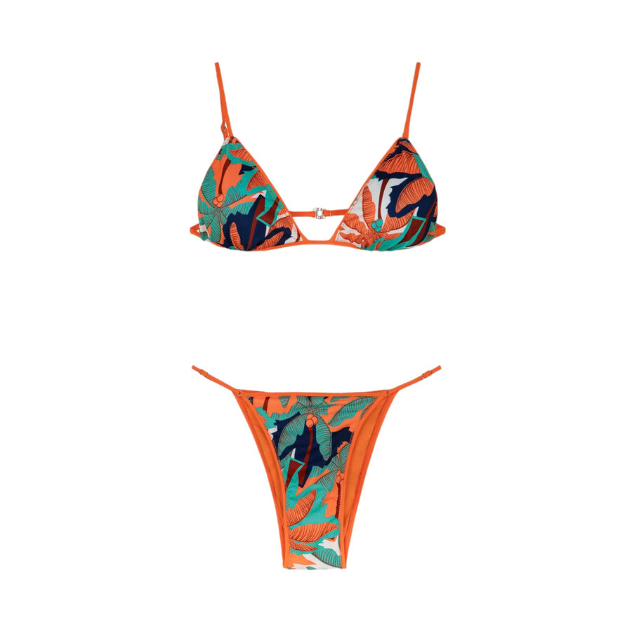 Bikini donna triangolo e slip brasiliano regolabile exotic