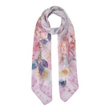 Foulard donna grande con peonie