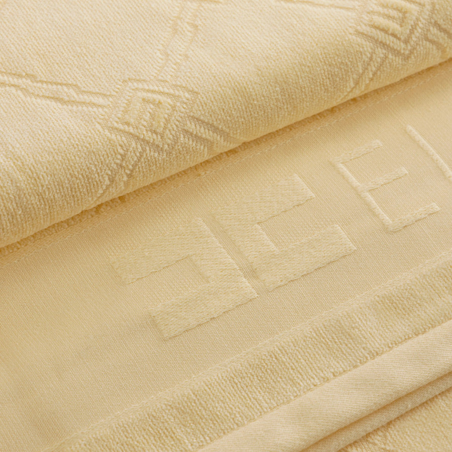 Telo donna  mare in spugna jacquard con logo