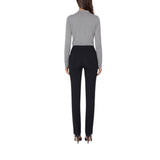 Pantaloni donna in doppio crêpe stretch