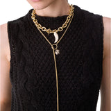 Top donna in maglia a trecce