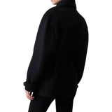 Cappotto donna in lana con cintura