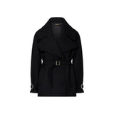 Cappotto donna in lana con cintura