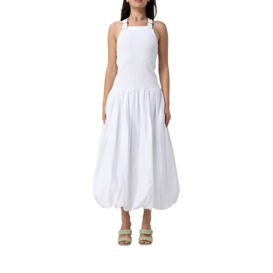 Vestito donna midi gonna a palloncino