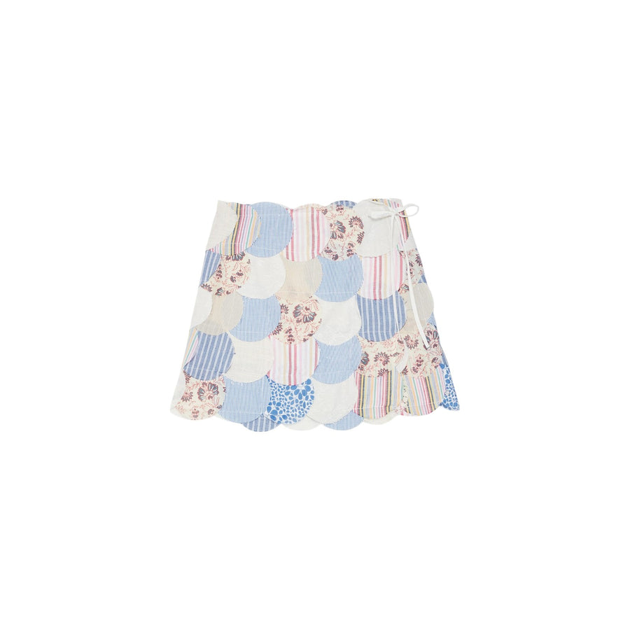 Mini gonna donna patchwork
