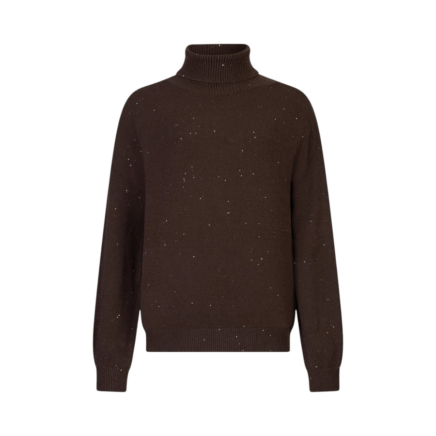 Dolcevita donna con micro paillettes