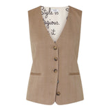 Gilet donna con alamari