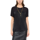 T-shirt donna in viscosa a maniche corte