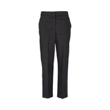 Pantaloni donna a sigaretta di cotone con elastico
