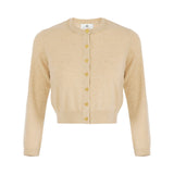 Cardigan donna in lana e cachemire con strass