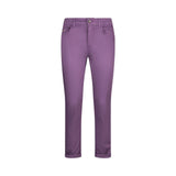 Pantaloni donna skinny con risvolto