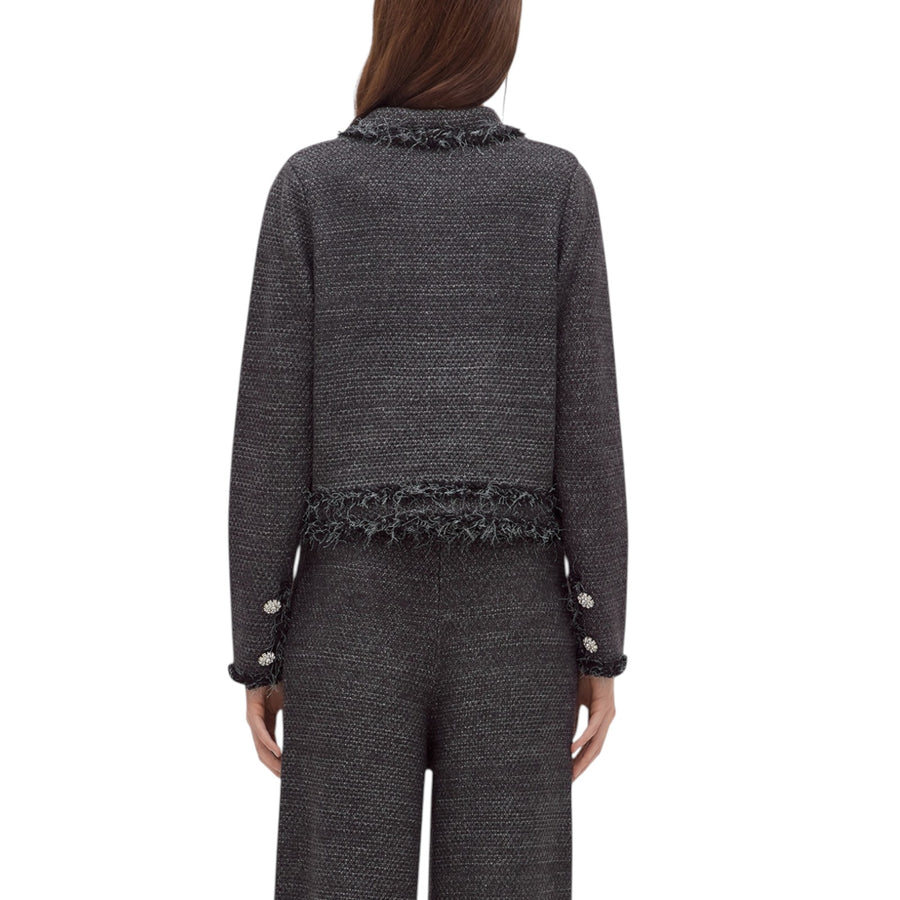 Giacca donna in maglia moulinè