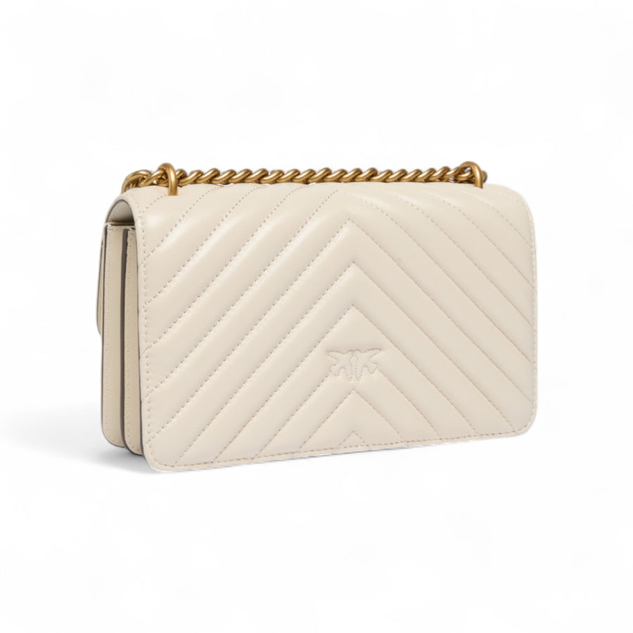 Borsa a tracolla piccola Love Bag in nappa matelassé
