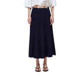 Gonna donna in maglia di viscosa pointelle