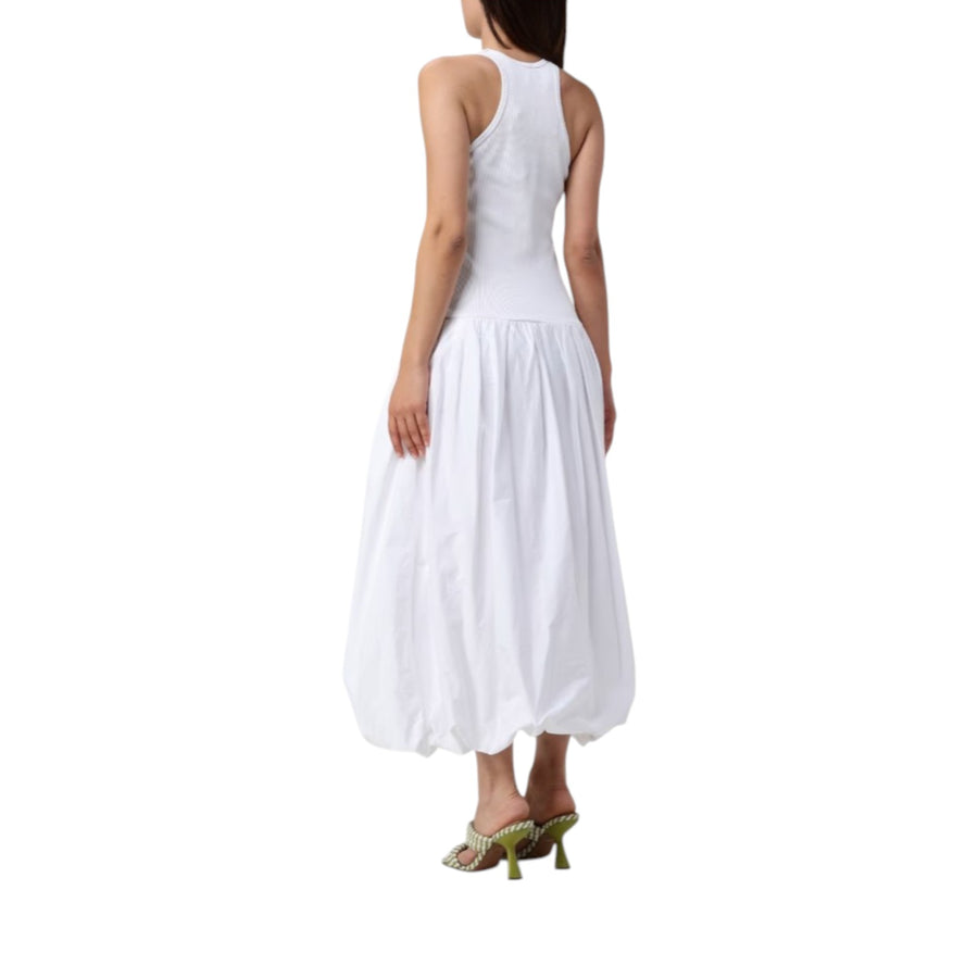 Vestito donna midi gonna a palloncino