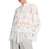Camicia donna in pizzo traforato