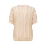 Maglia donna in filato lurex rigato