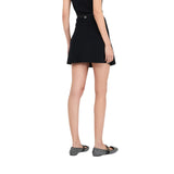 Minigonna donna in maglia con fibbie