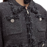 Giacca donna in maglia moulinè