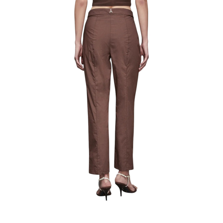 Pantaloni donna a sigaretta in misto cotone