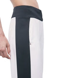 Pantaloni donna palazzo color block