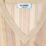 Maglia donna in filato lurex rigato