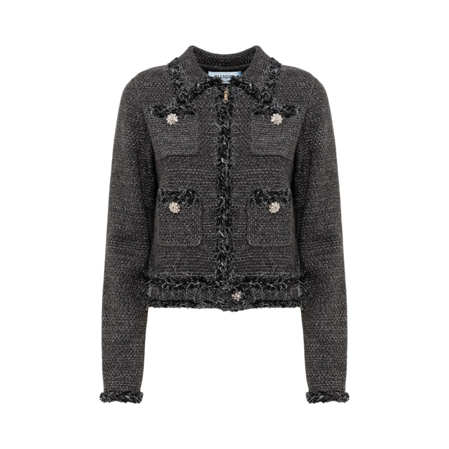 Giacca donna in maglia moulinè
