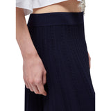 Gonna donna in maglia di viscosa pointelle