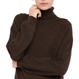 Dolcevita donna con micro paillettes