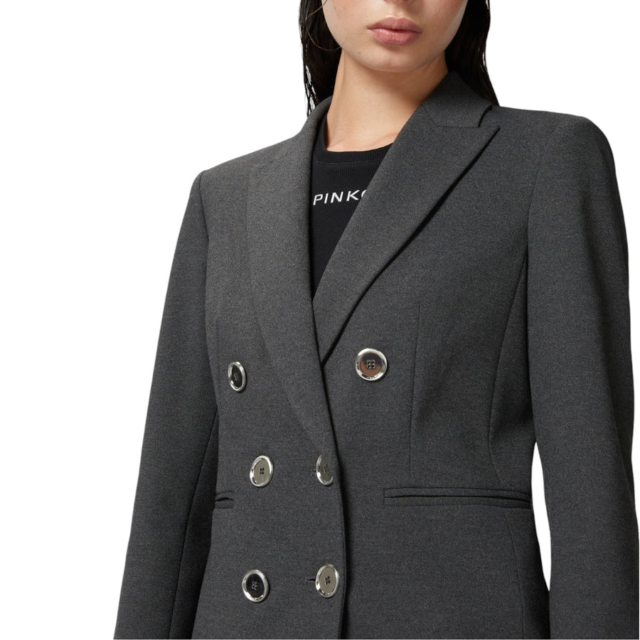 Blazer donna in tessuto tecnico punto stoffa