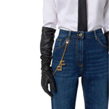 Jeans donna con catena gioiello