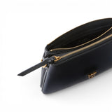 Borsa a tracolla Mini Double Bag piccola in pelle con tracolla