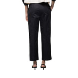 Pantaloni donna a sigaretta di cotone con elastico