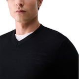 Maglia uomo scollo a V in lana merino