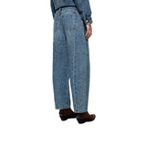 Jeans donna donna balloon con strass