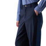 Pantaloni donna balloon gessati